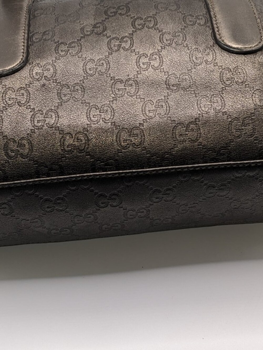Authentic Gucci Metallic GG Monogram Boston Shoulder Bag - Picture 4 of 9